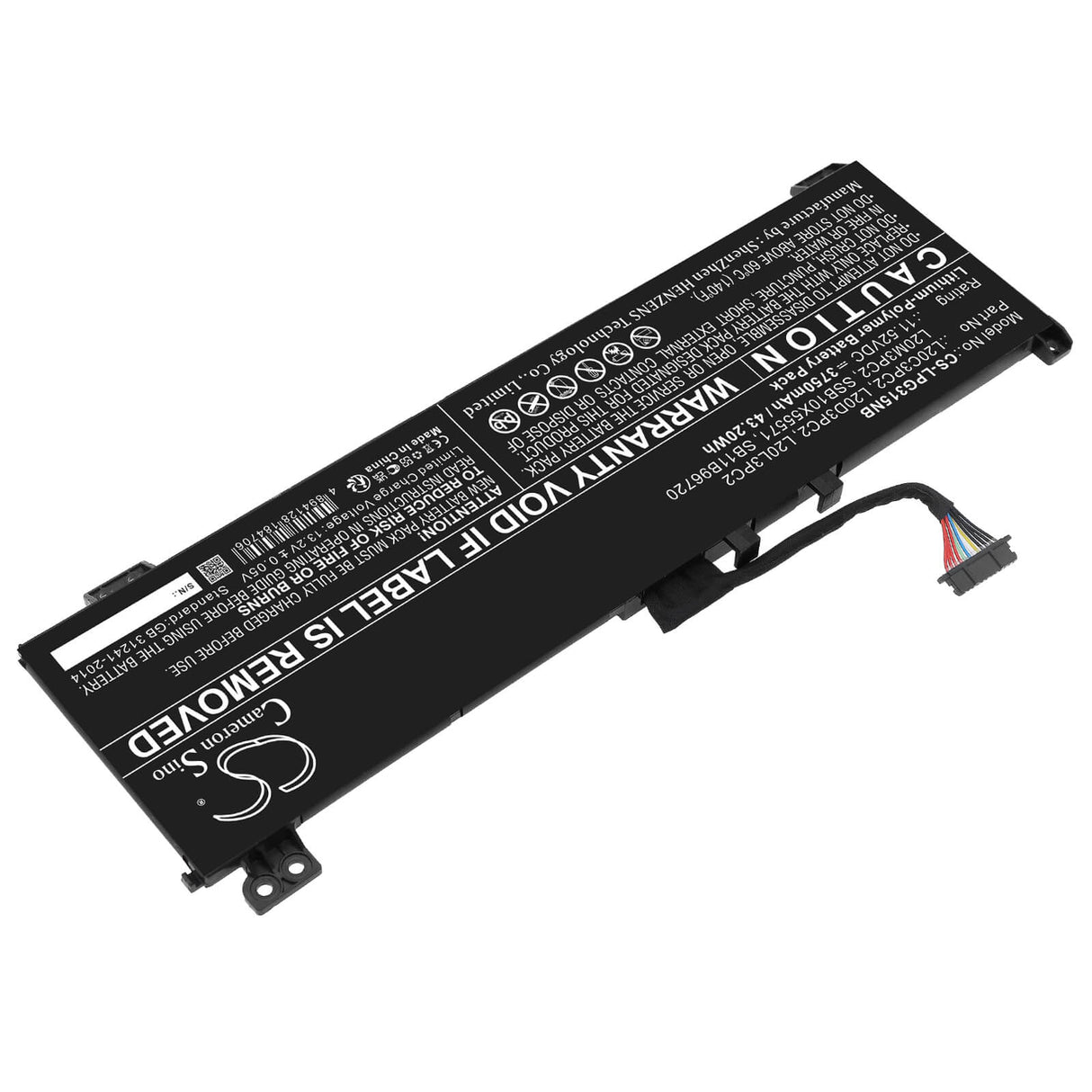 11.52v, Li-polymer, 3750mah, Battery Fits Lenovo, Ideapad 3 Gaming 15ach6 82k201, Ideapad G Gaming 3 15ach6 82k2, 43.20wh Notebook, Laptop Cameron Sino Technology Limited