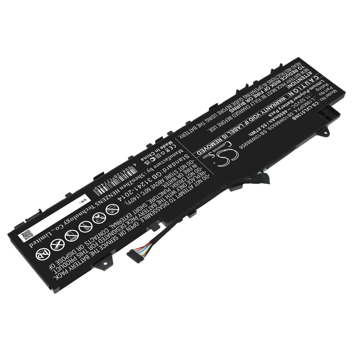 11.52v, Li-polymer, 4850mah, Battery Fits Lenovo, Ducati 5 82es000dau, Ideapad 5 14are05, 55.87wh Notebook, Laptop Cameron Sino Technology Limited