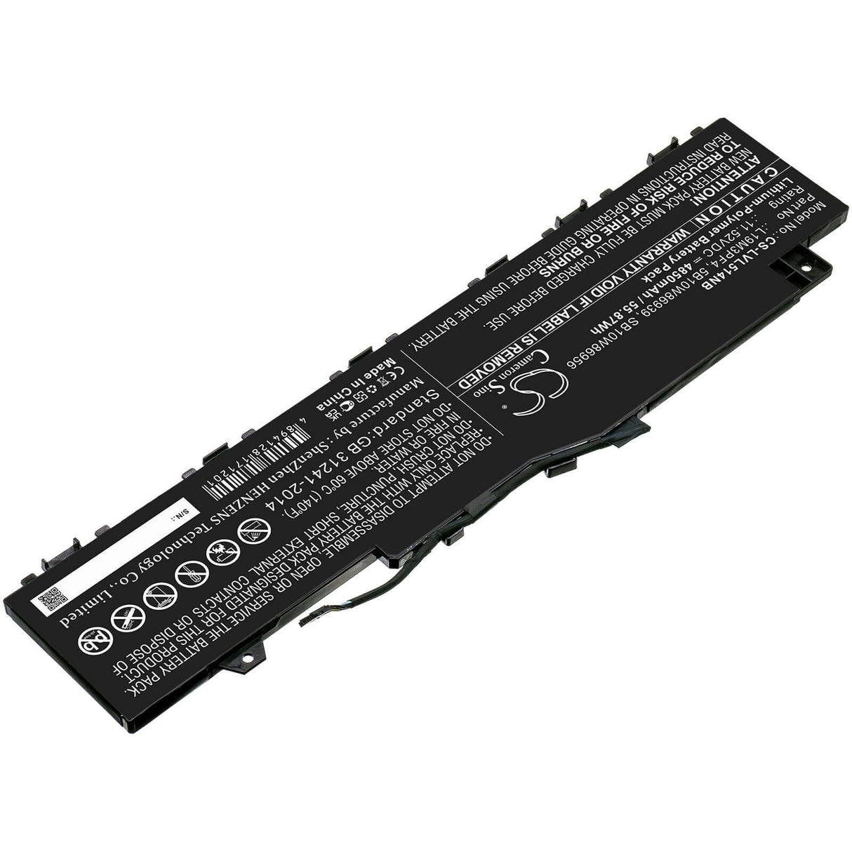 11.52v, Li-polymer, 4850mah, Battery Fit's Lenovo, Ducati 5 82es000dau, Ideapad 5 14are05, Ideapad 5 15are05-81yq002bmh, 55.87wh Notebook, Laptop Cameron Sino Technology Limited