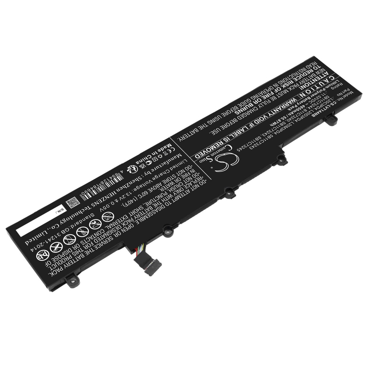 11.52v, Li-polymer, 4850mah, Battery Fits Lenovo, Thinkpad E14 Gen 3 20y7003see, 55.87wh Notebook, Laptop Cameron Sino Technology Limited
