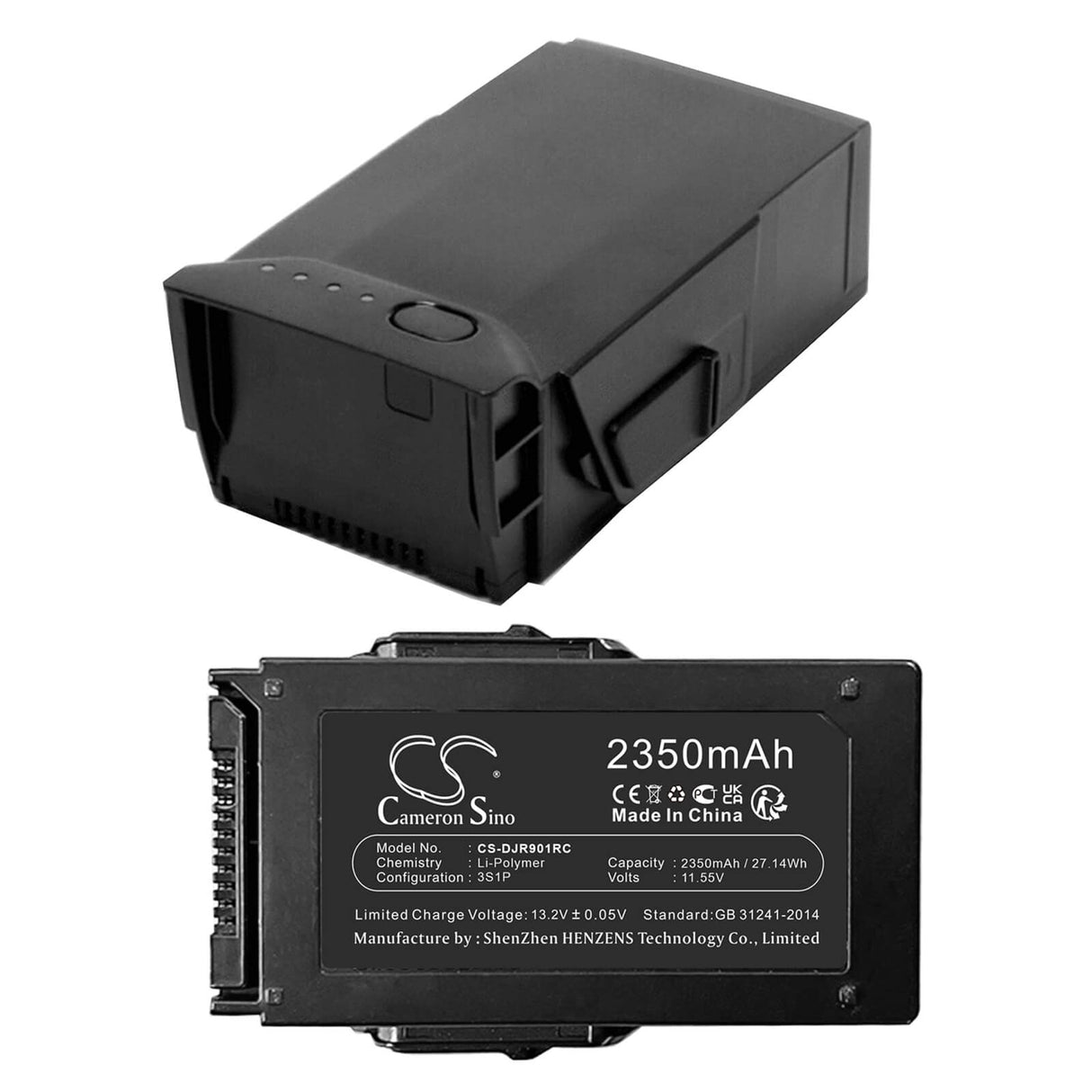 11.55v, Li-polymer, 2350mah, Drone Battery Fits Dji, Mavic Air 1, 27.14wh Drones Cameron Sino Technology Limited