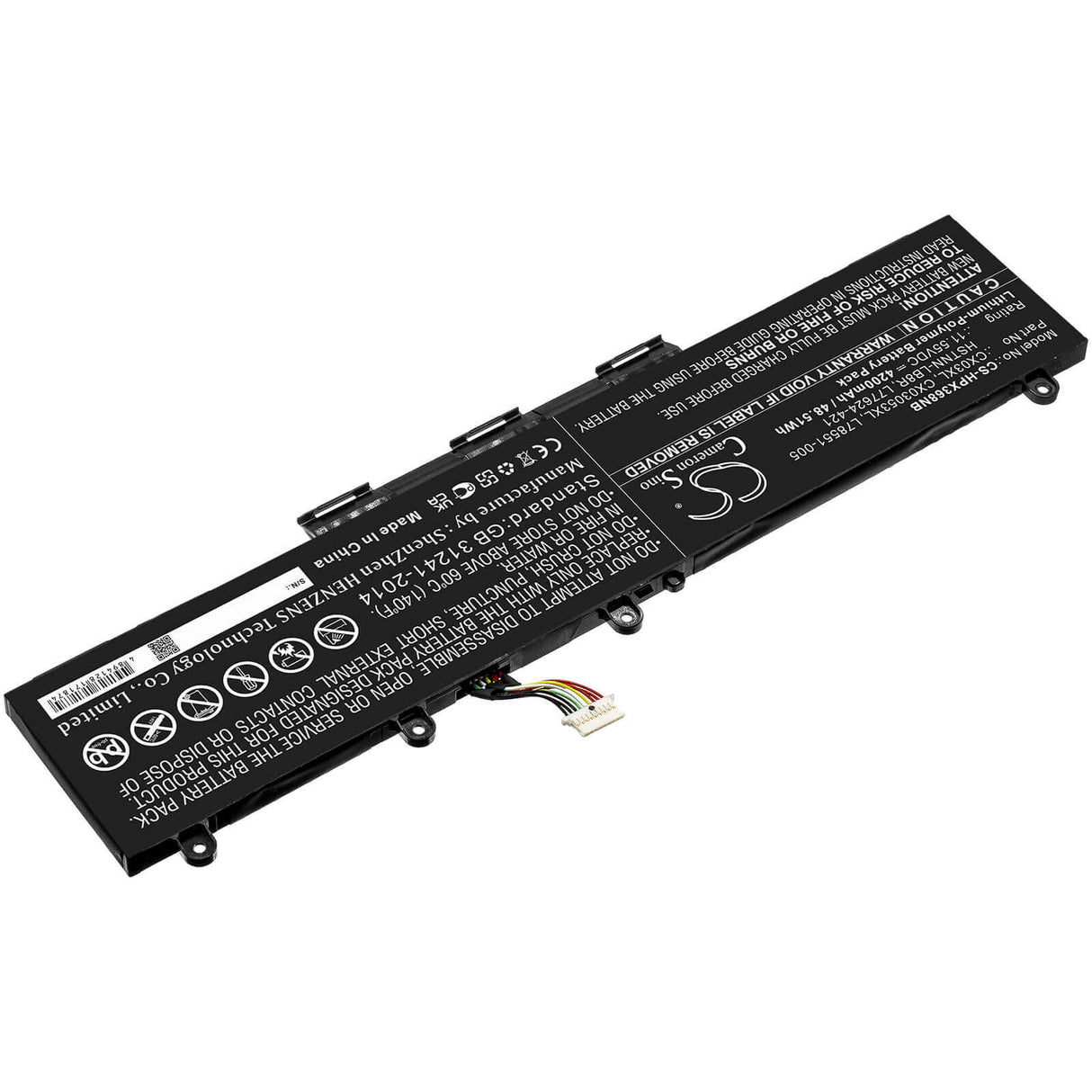 11.55v, Li-polymer, 4200mah, Battery Fit's Hp, Elitebook 855 G7, Elitebook X360 830 G7, Elitebook X360 830 G8, 48.51wh Notebook, Laptop Cameron Sino Technology Limited