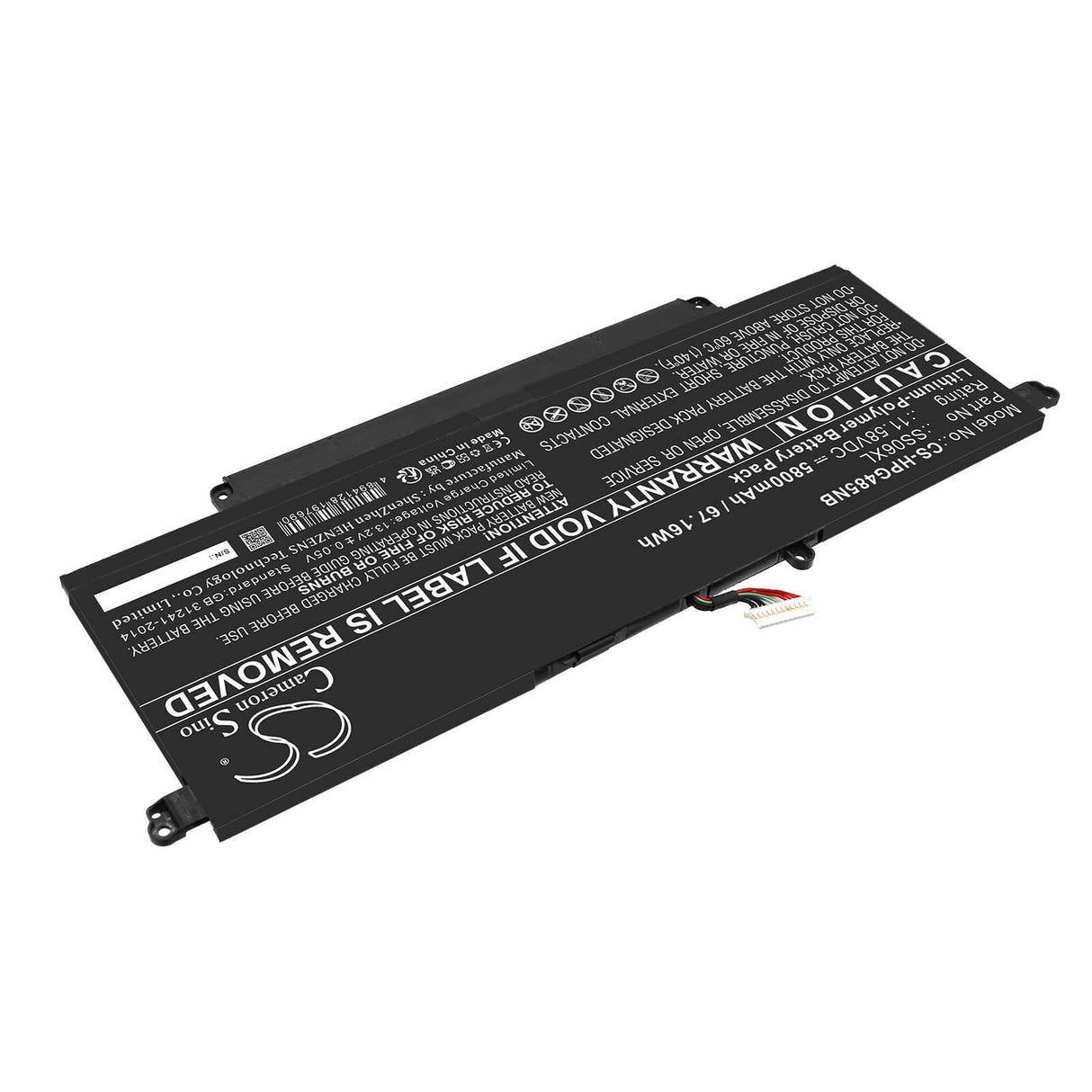 11.58v, Li-ion, 5800mah, Battery Fits Hp, Dragonfly G4, Dragonfly G4 818w2ea, 67.16wh Notebook, Laptop Cameron Sino Technology Limited