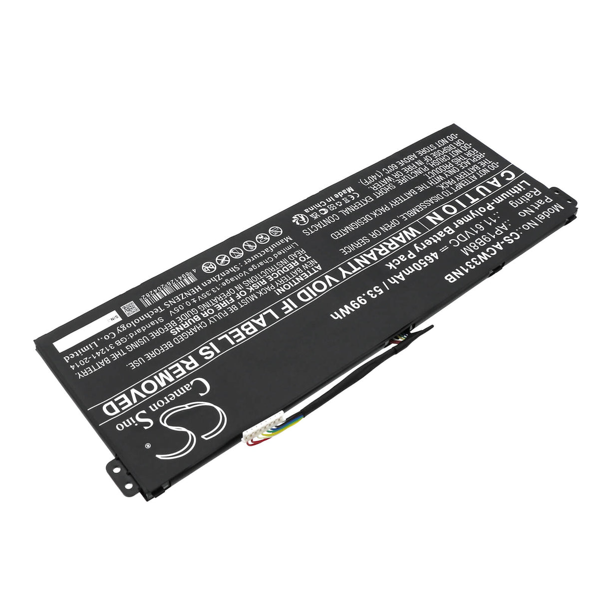 11.61v, Li-ion, 4650mah, Notebook battery Fits Acer Aspire Vero Av15-52, 53.99wh Notebook, Laptop Cameron Sino Technology Limited