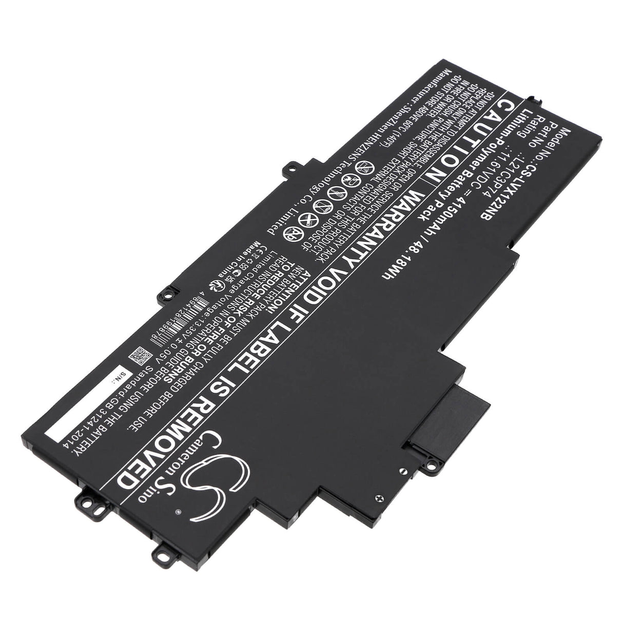 11.61V, Li-Polymer, 4150mAh, Notebook Battery fits Lenovo, Thinkpad X1 Nano Gen 2 21e8000, Thinkpad X1 Nano Gen 2 21e8000, 48.18Wh Notebook, Laptop Cameron Sino Technology Limited