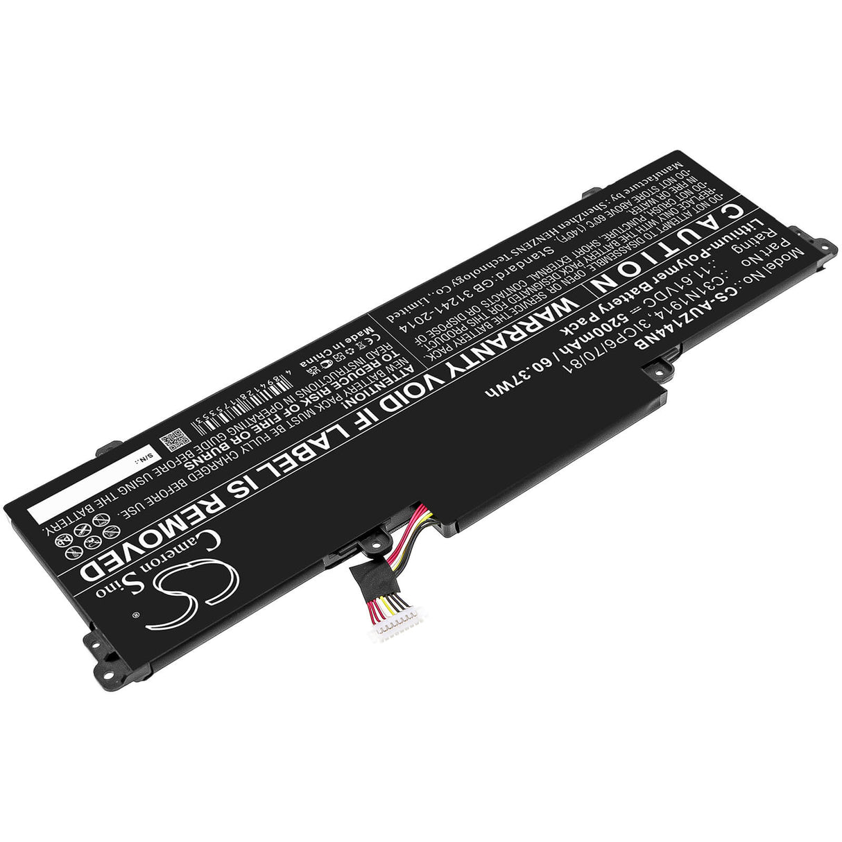 11.61v, Li-polymer, 5200mah, Battery Fits Asus, Expertbook B7 Flip B7402fea, Ux425qa, 60.37wh Notebook, Laptop Cameron Sino Technology Limited
