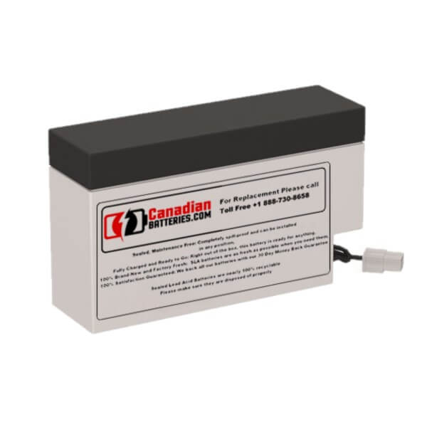 12 Volt 0.8 Amp Hour Replacement Alarm Battery Sealed Lead Acid BB Generic