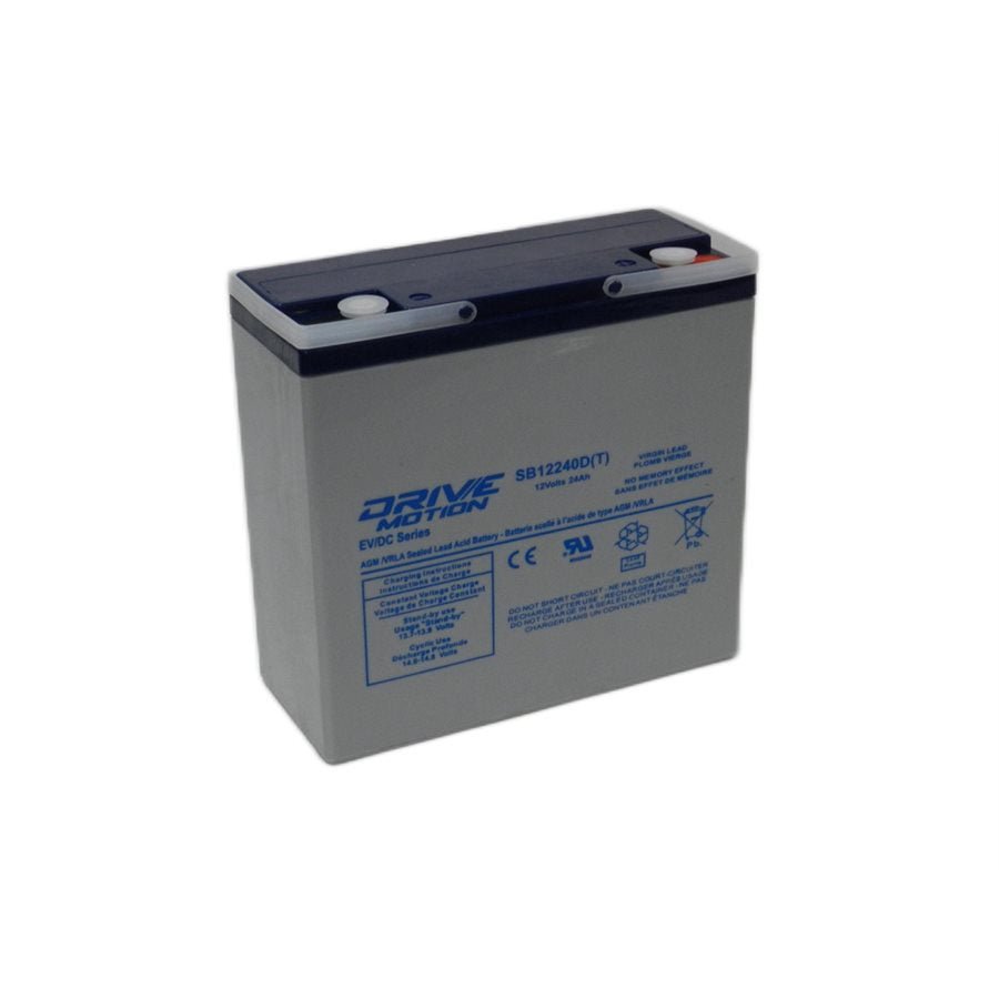 12 Volt 24 Ah 6-dzm-20 Deep Cycle Scooter Battery Threaded Sealed Lead Acid DriveMotion