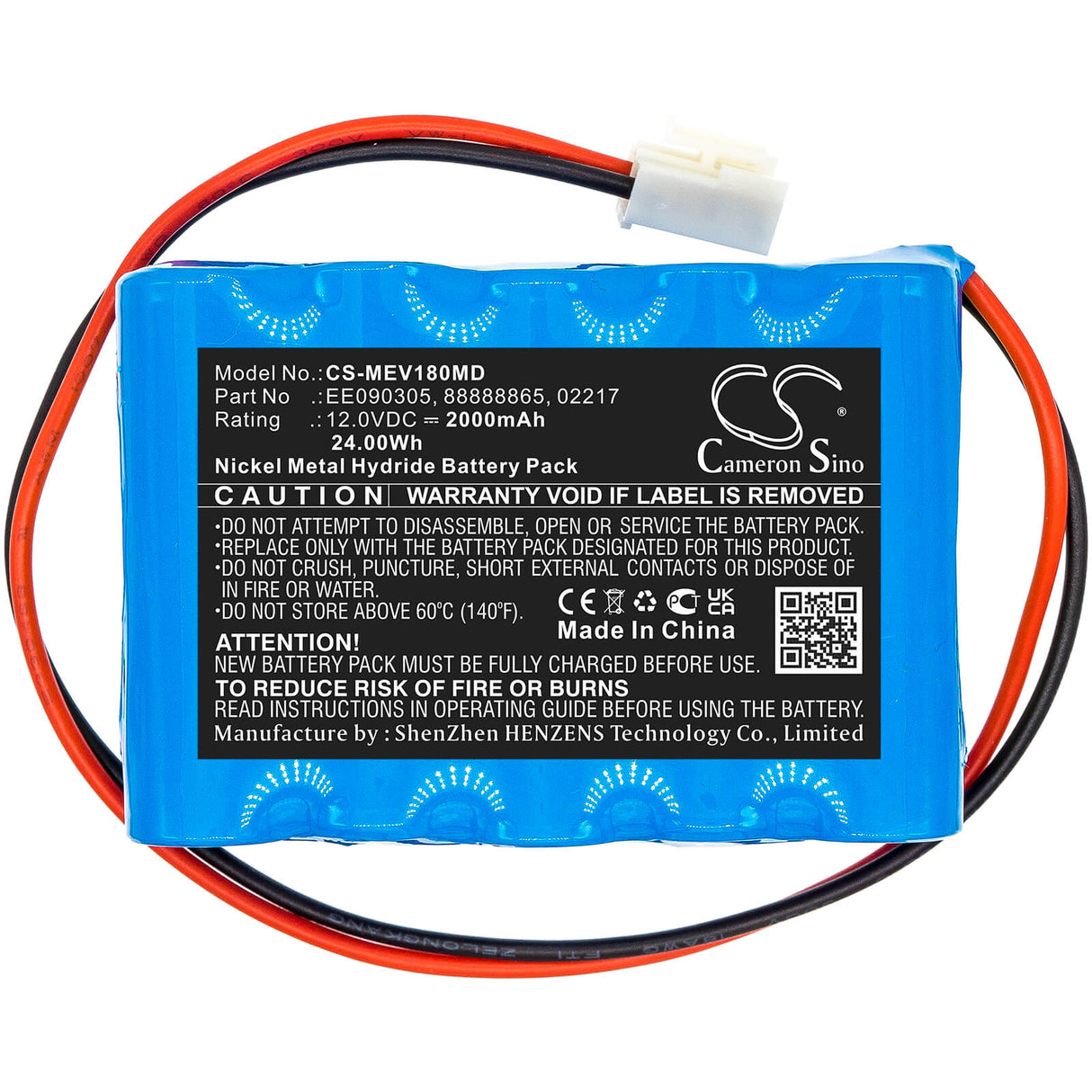 12.0V, Ni-MH, 2000mAh, Medical battery fits Medela, 2217, 18 Pump, Suction Unit Vario, 24.00Wh Medical Cameron Sino Technology Limited (Medical)