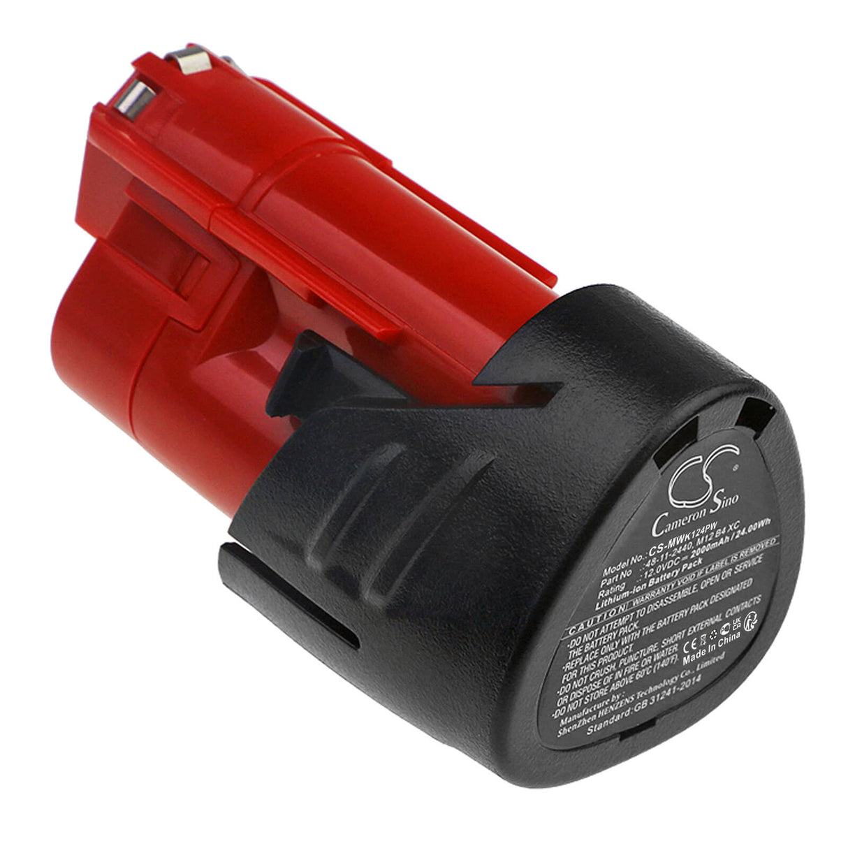 12.0V, Li-ion, 2000mAh, Batterie pour outils électriques compatible avec Milwaukee, (V2), 48112402, C12 Fm, C12 Hz, 24Wh Outils électriques Cameron Sino Technology Limited (Outils électriques)
