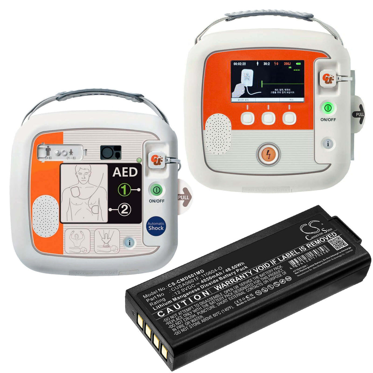 12.0V, Li-MnO2, 4050mAh, Medical battery fits Cu Medical, 110604-o, Ipad Nf1200 Saver, Ipad Nf1200 Training, 48.60Wh Medical Cameron Sino Technology Limited (Medical)