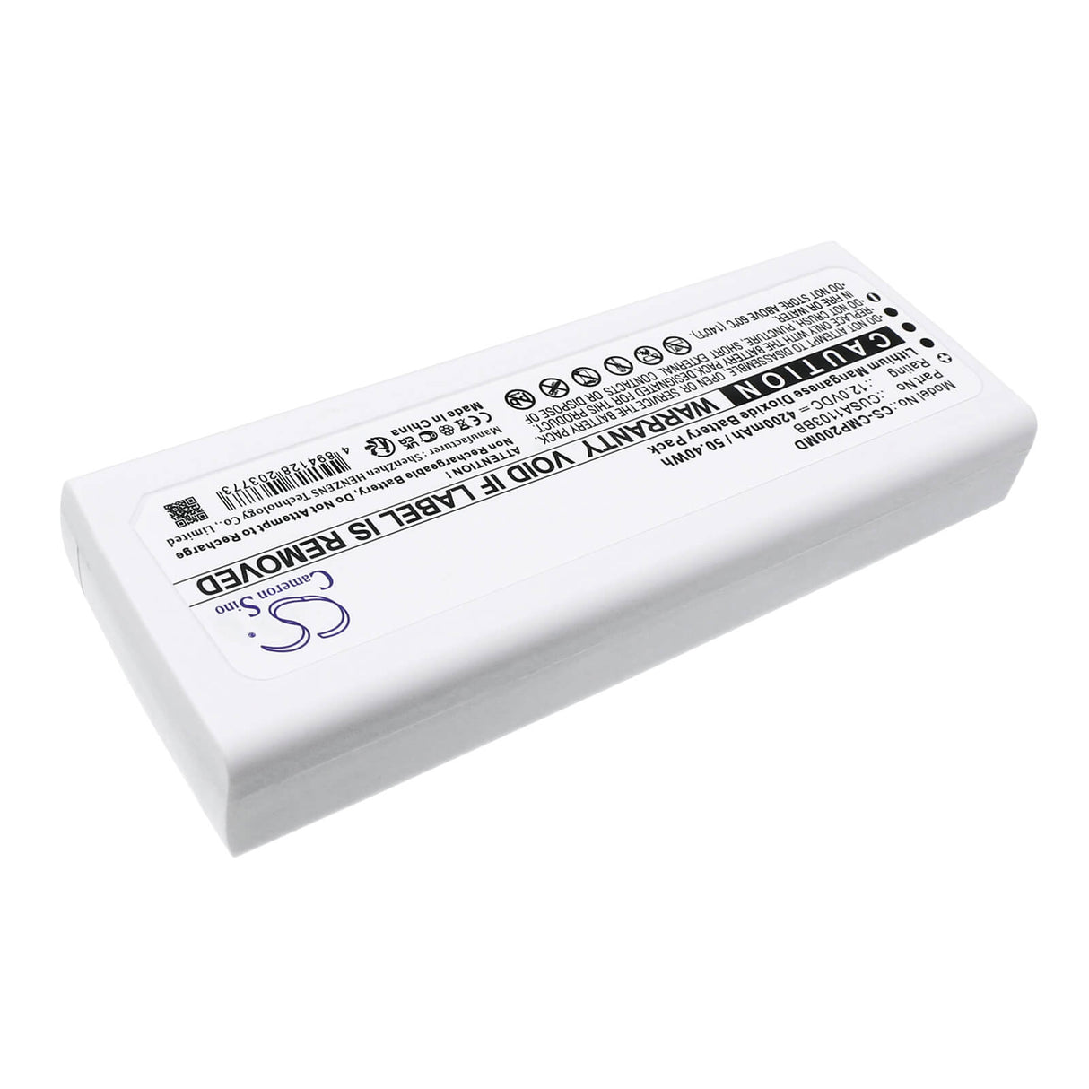 12.0v, Li-mno2, 4200mah, Medical Battery Fits CU Medical Cu-sp Serie Long, I-pad Sp1, 50.40wh Medical Cameron Sino Technology Limited (Medical)