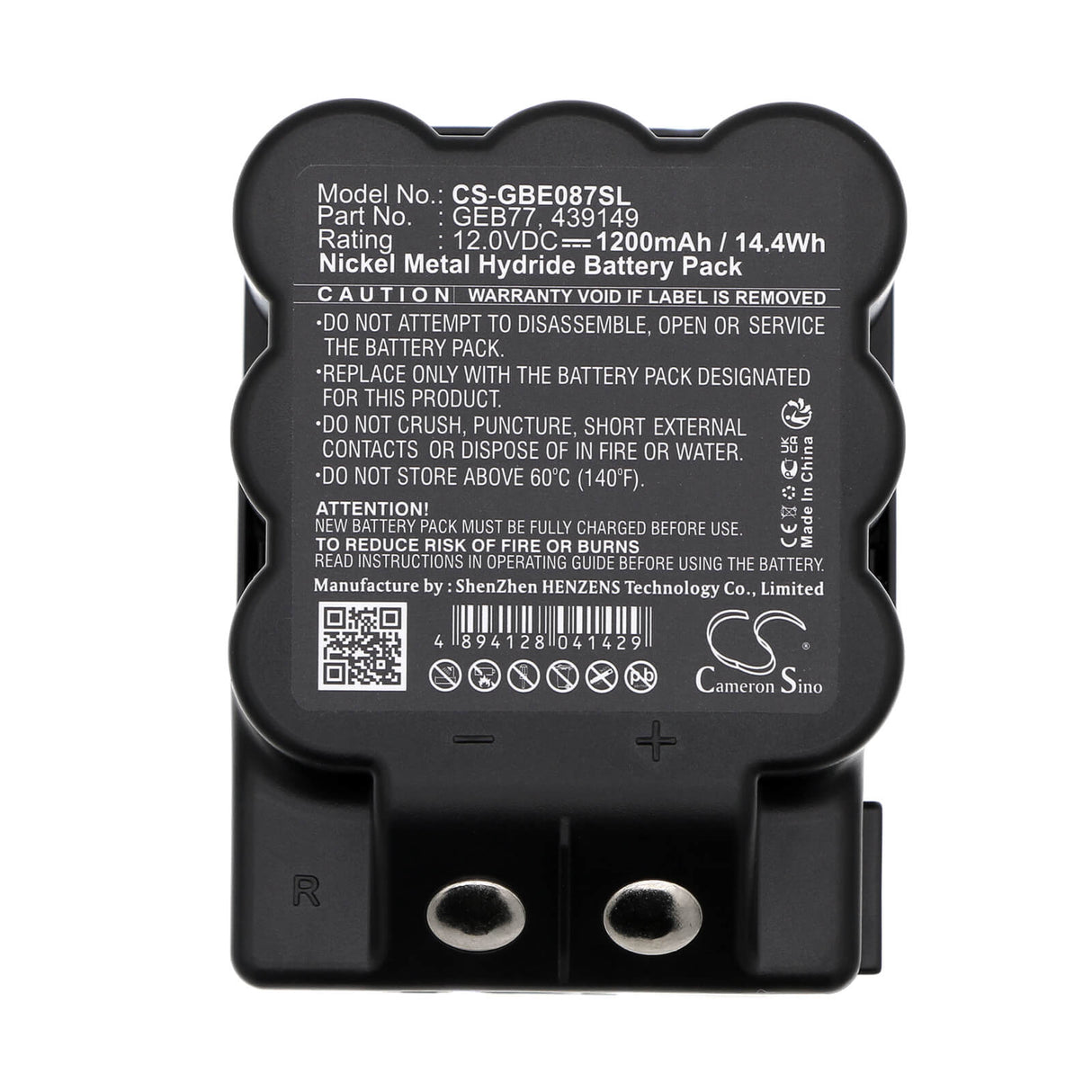 12.0V, Ni-MH, 1200mAh, Survey Intrument battery fits Leica, 439149, TC400-905, Tps1000, 14.4Wh Equipment, Survey, Test Cameron Sino Technology Limited