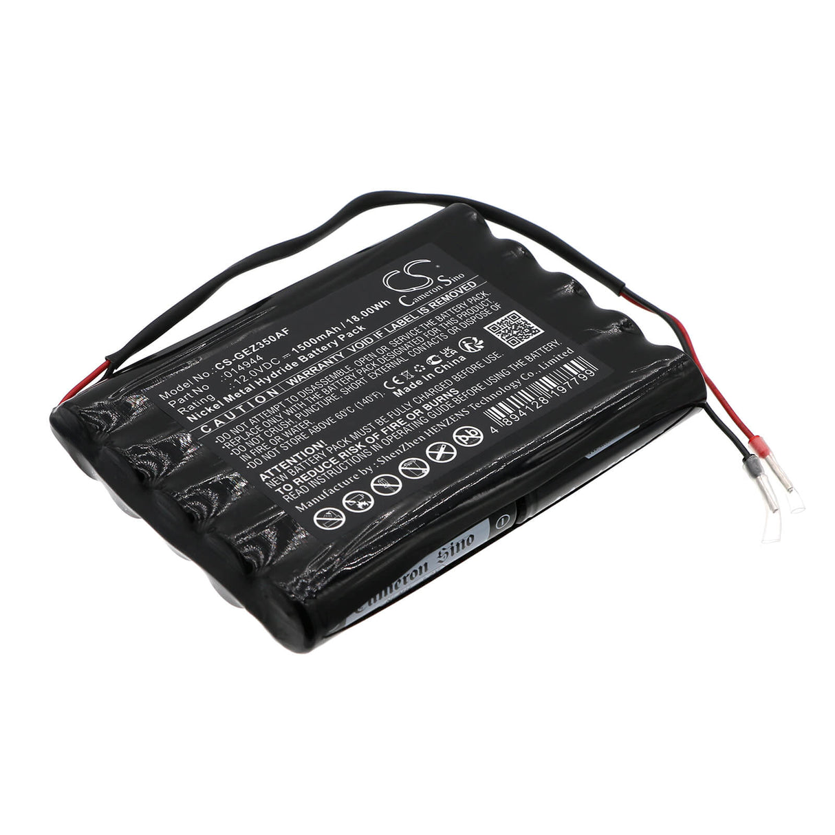 12.0v, Ni-mh, 1500mah, Batterie de porte automatique compatible avec Geze, Smd, Tsa 350n, 18.00wh Portes automatiques Cameron Sino Technology Limited