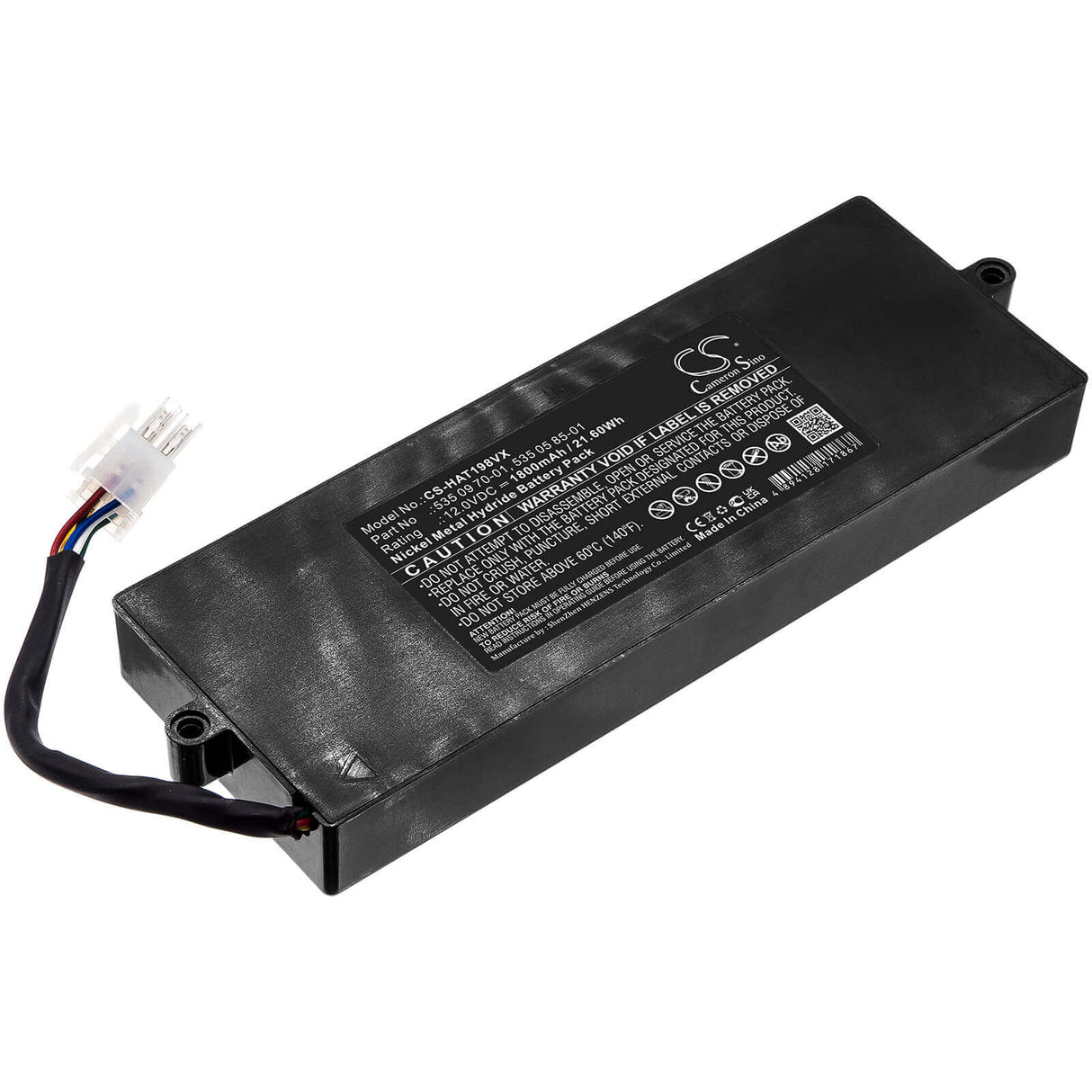 12.0V, Ni-MH, 1800mAh, Lawn Mowers battery fits Husqvarna, 535 04 06-01, Solar Mower 1999-02, Solar Mower 2000-02, 21.60Wh Lawn Mowers Cameron Sino Technology Limited