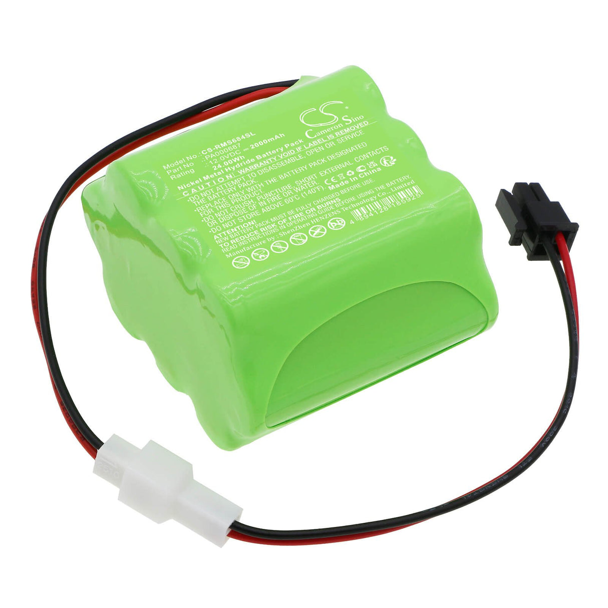12.0V, Ni-MH, 2000mAh, batterie Smart Home compatible avec Roma, Pa000687, volet roulant, 24Wh Smart Home Cameron Sino Technology Limited