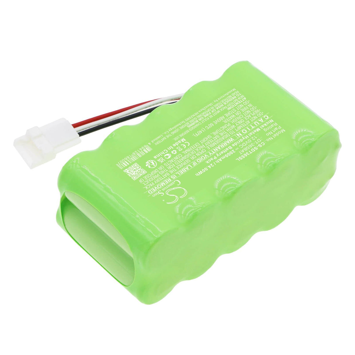 12,0V, Ni-MH, 2000mAh, Batterie d'équipement compatible avec Shimpo, Dt-365bat, DT-365, 24Wh Équipement, Enquête, Test Cameron Sino Technology Limited