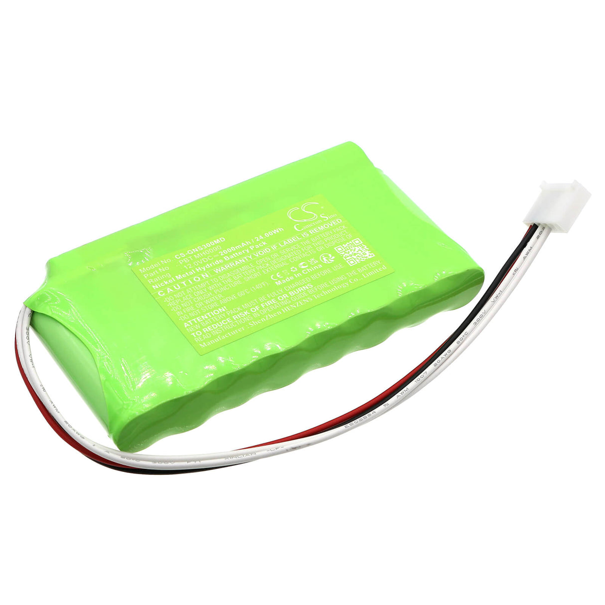 12.0V, Ni-MH, 2000mAh, Batterie médicale compatible avec Globus, Pbt Mh0090, Genesy 3000, Laser Pro Version, 24.00Wh Medical Cameron Sino Technology Limited (Médical)