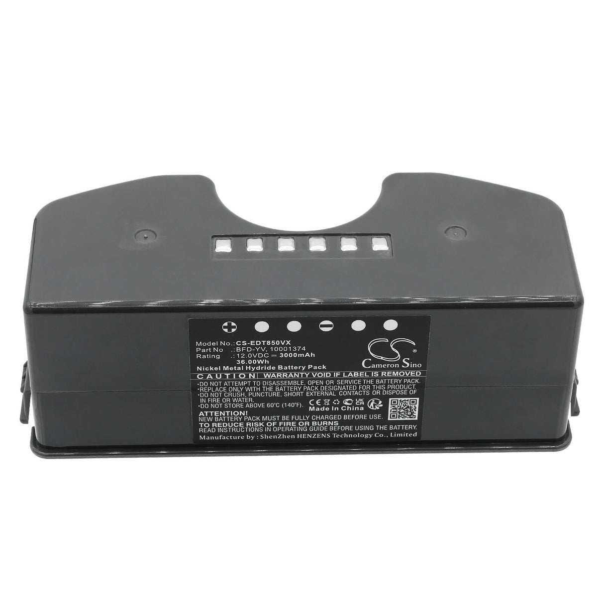 12.0V, Ni-MH, 3000mAh, Vacuum battery fits Ecovacs, Deebot Dt83, Deebot M81, Deebot M81 Pro, 36.0Wh Vacuum Cameron Sino Technology Limited