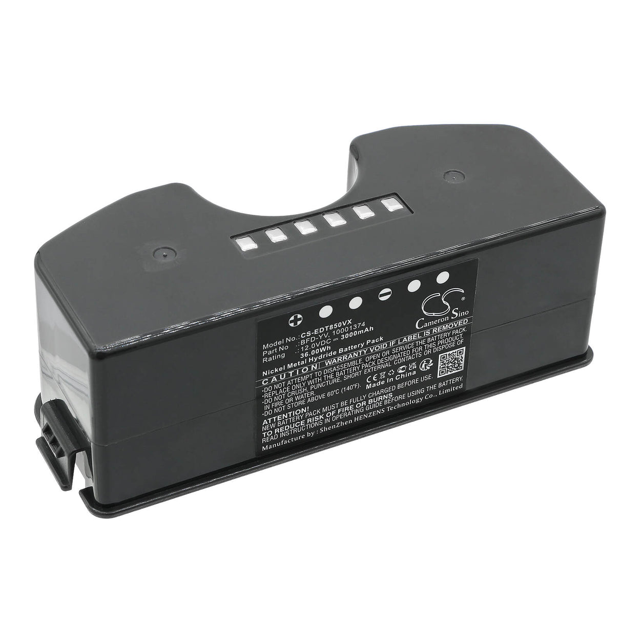 12.0V, Ni-MH, 3000mAh, Vacuum battery fits Ecovacs, Deebot Dt83, Deebot M81, Deebot M81 Pro, 36.0Wh Vacuum Cameron Sino Technology Limited