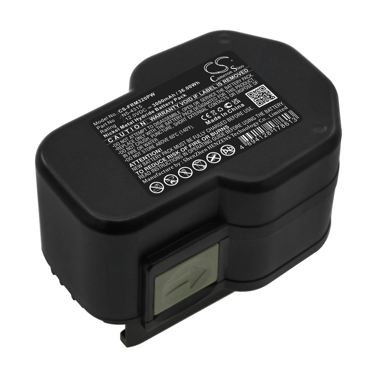 12.0V, Ni-MH, 3000mAh, Strapping Tools battery fits Fromm, N5-4315, P320, P325, 36Wh Strapping Tools Cameron Sino Technology Limited