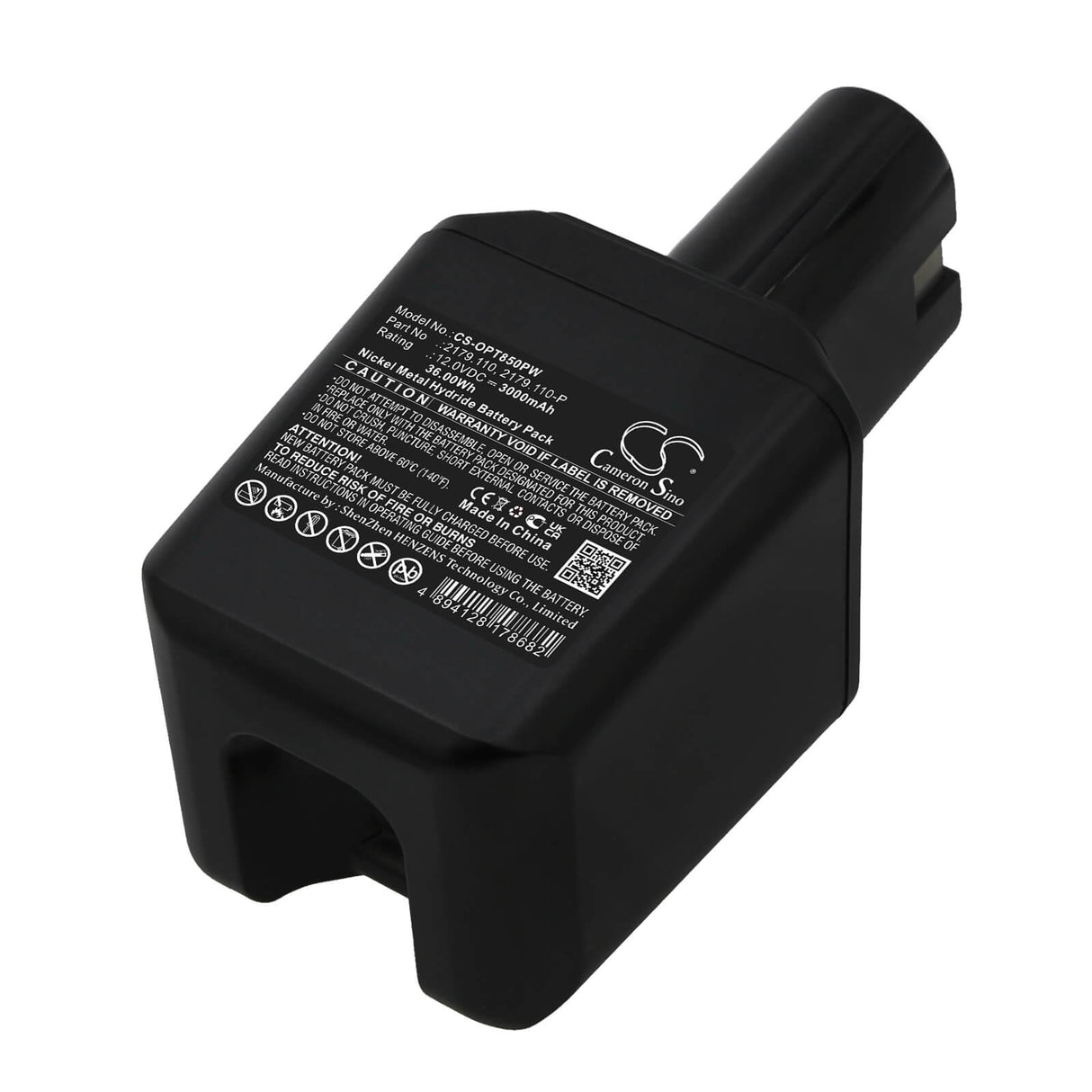 12.0v, Ni-mh, 3000mah, Batterie compatible avec Orgapack, Bhc2300, Or-t50, 36.00wh Batteries pour l'électronique Cameron Sino Technology Limited (Suspendu)