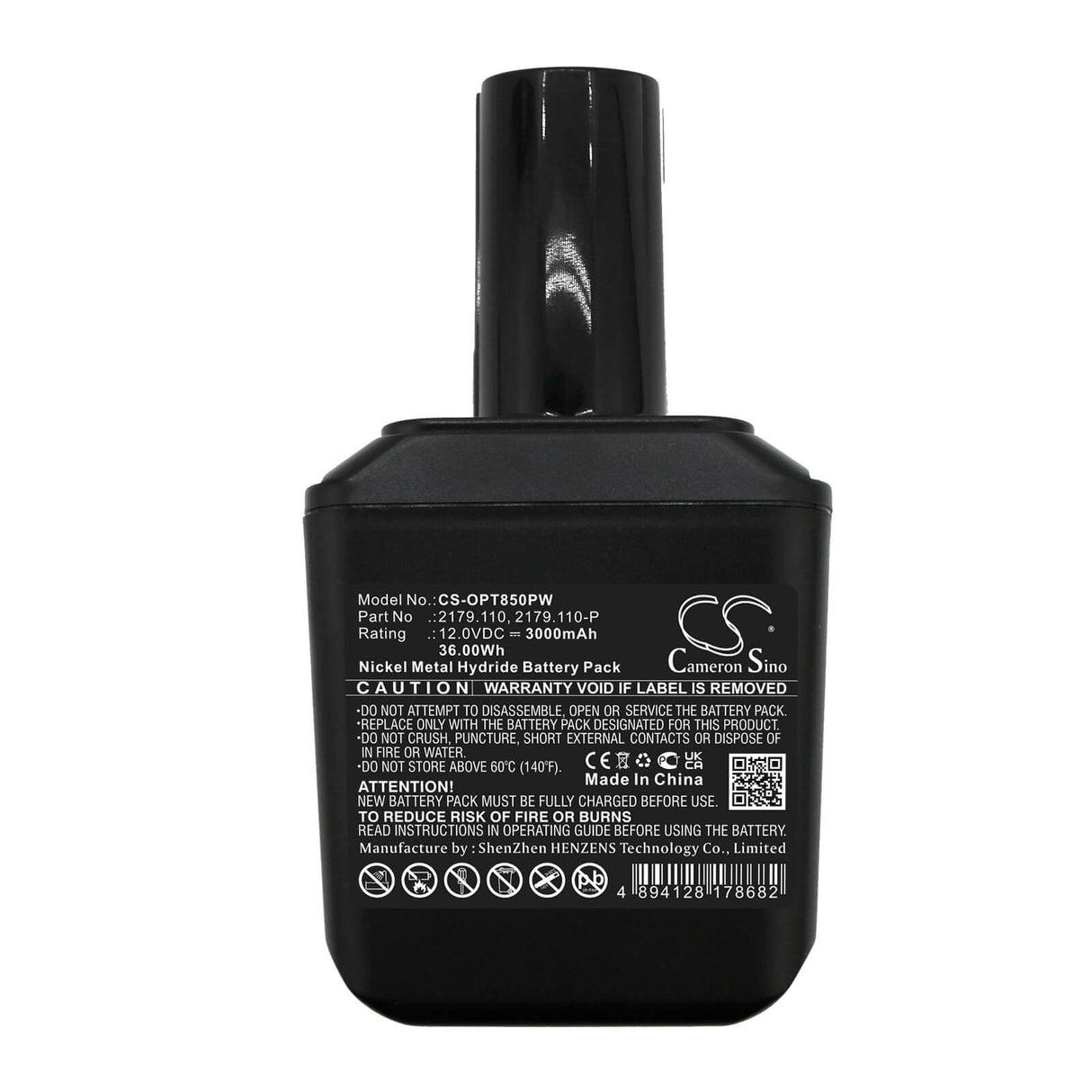 12.0v, Ni-mh, 3000mah, Batterie compatible avec Orgapack, Bhc2300, Or-t50, 36.00wh Batteries pour l'électronique Cameron Sino Technology Limited (Suspendu)