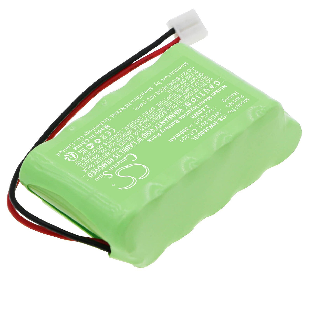 12.0v, Ni-mh, 300mah, PLC Battery fits Honeywell, Asic Jasic-600, Asic300, 3.60wh PLC Cameron Sino Technology Limited