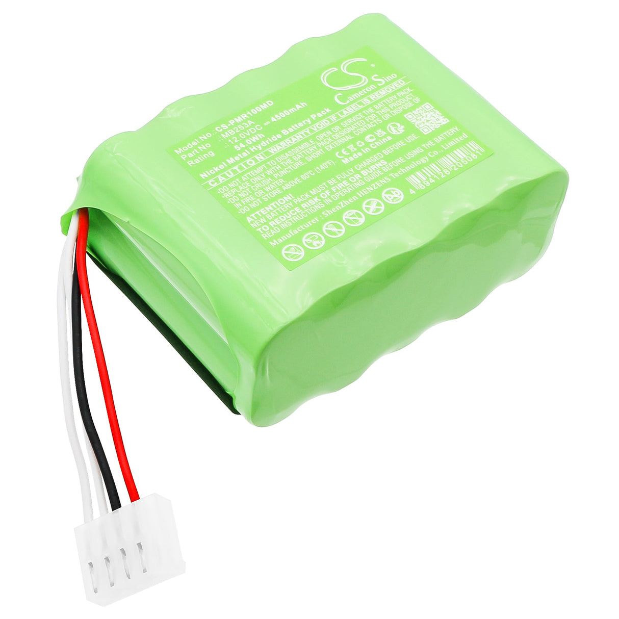12.0v, Ni-mh, 4500mah, Medical battery Fits Defibrillator Cu-er1, Defibrillator Cuer5, 54.0wh Medical Cameron Sino Technology Limited (Medical)