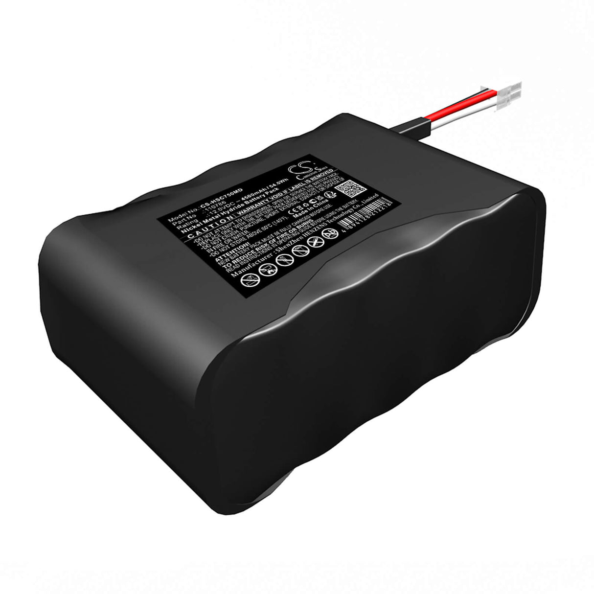 12.0V, Ni-MH, 4500mAh, Medical battery fits Huntleigh, Sc750 Monitor, 54.0Wh Medical Cameron Sino Technology Limited (Medical)