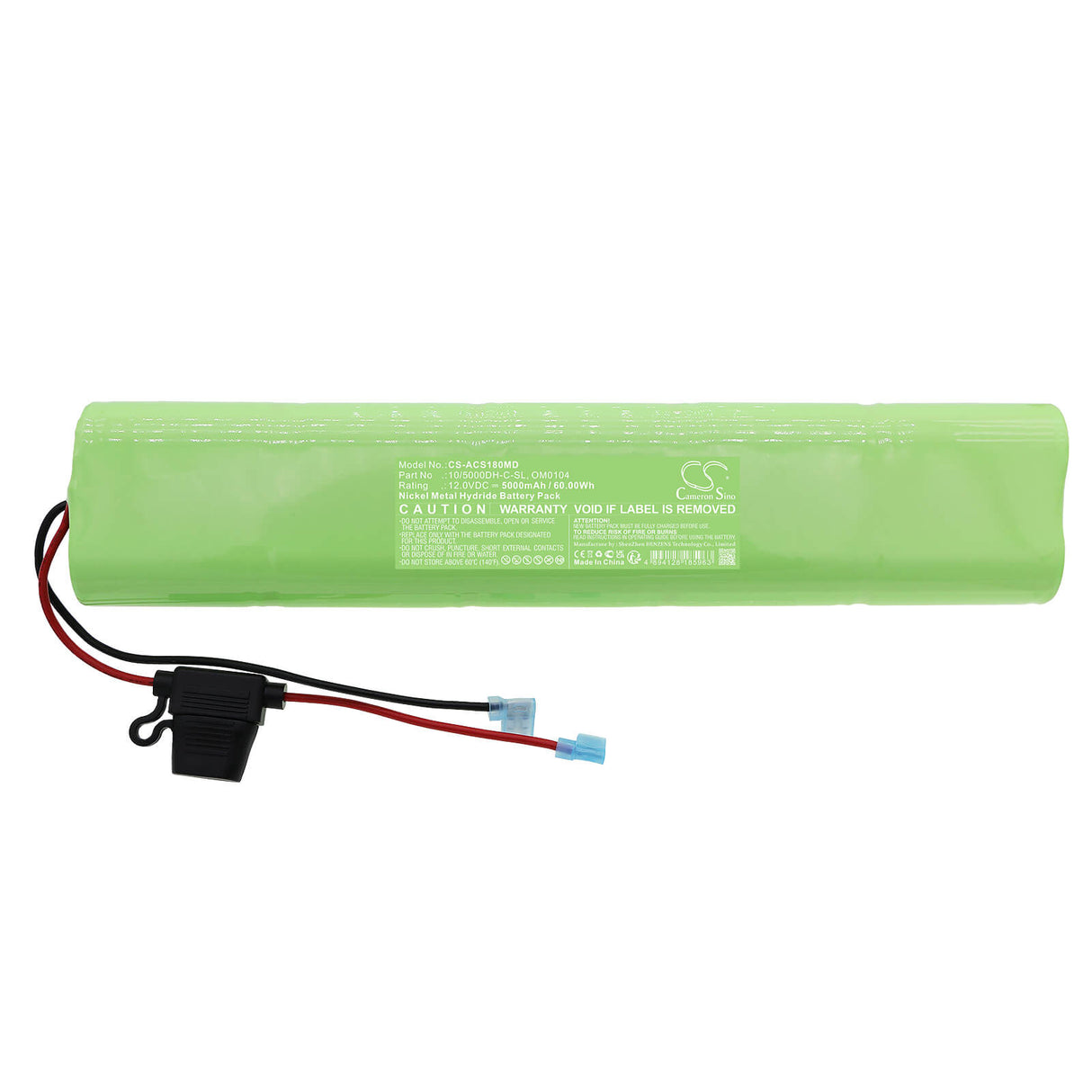12.0V, Ni-MH, 5000mAh, Medical battery fits Brooks, Bison, Acorn, 10/5000dh-c-sl, 180 Stairlift, 80, 60.00Wh Medical Cameron Sino Technology Limited (Medical)