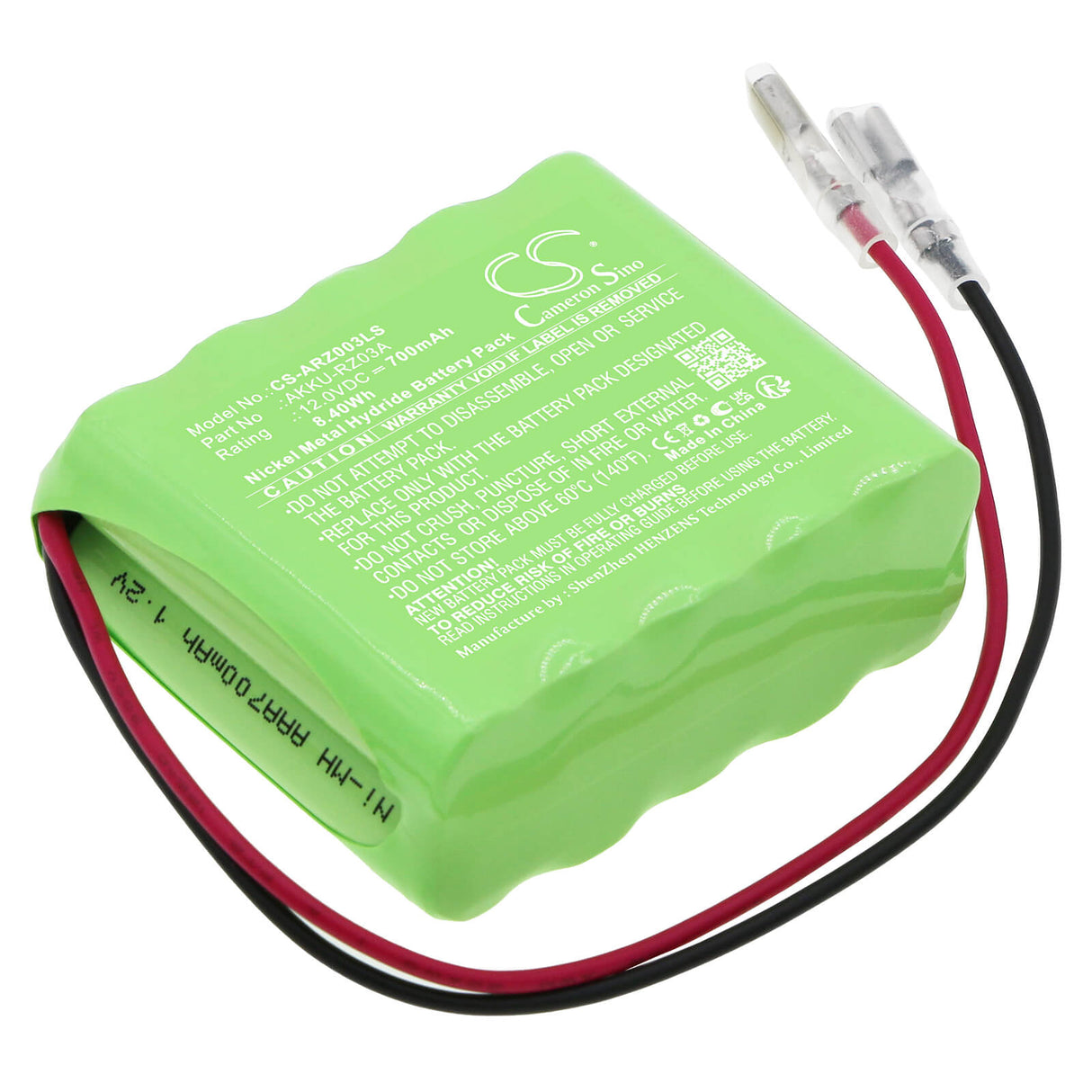 12,0v, Ni-mh, 700mah, Batterie de porte automatique compatible avec Indexa, Rz03, 8,40wh Portes automatiques Cameron Sino Technology Limited