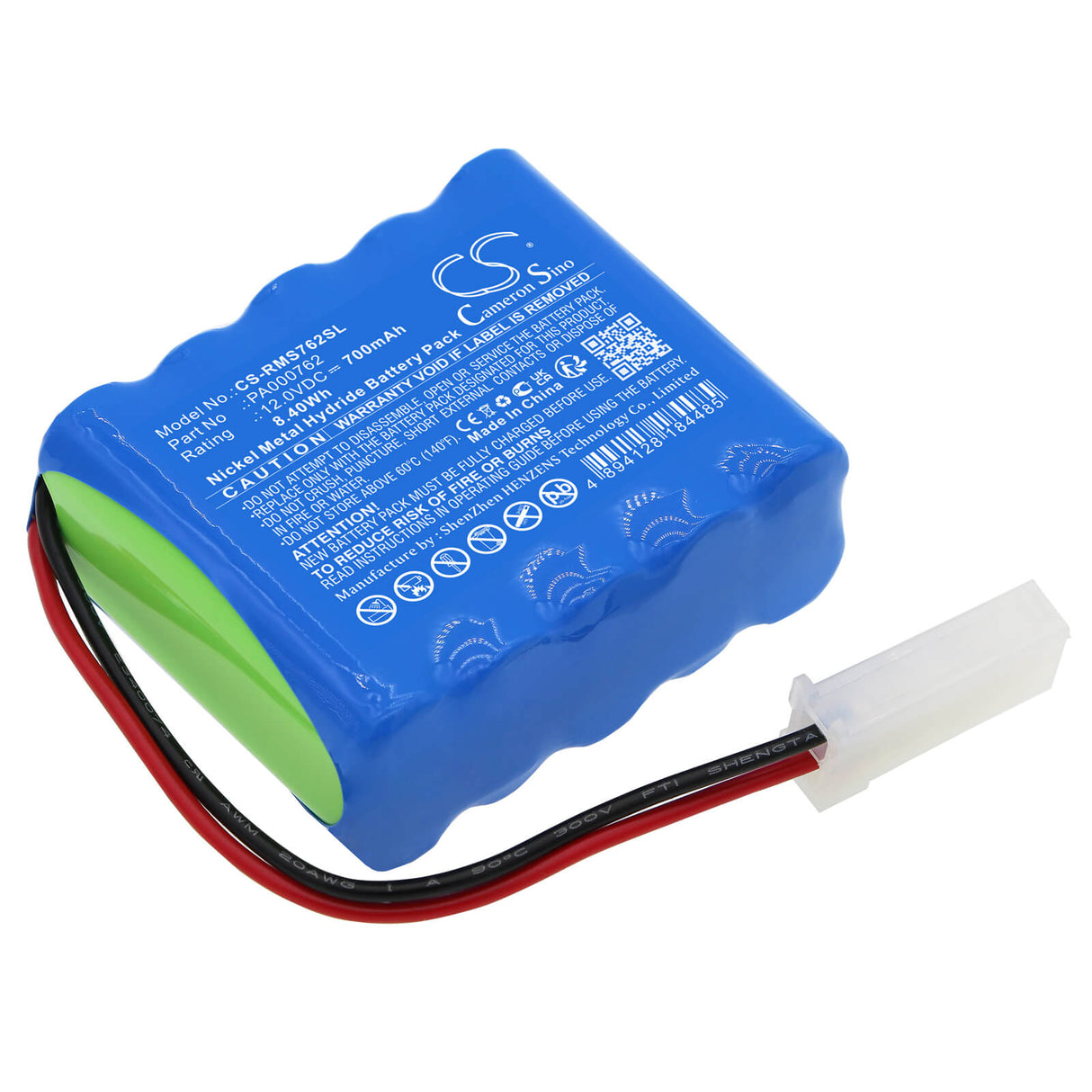 12,0V, Ni-MH, 700mAh, batterie Smart Home compatible avec Roma, 99609011, Rollladen 4511670, Rollladen Shutter 4511670, 8,4Wh Smart Home Cameron Sino Technology Limited