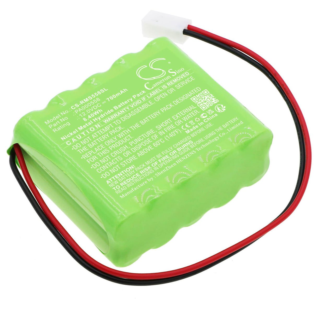 12.0V, Ni-MH, 700mAh, Batterie Smart Home compatible avec Roma, Pa000558, Roma Rollladen 4508470, 8.4Wh Smart Home Cameron Sino Technology Limited