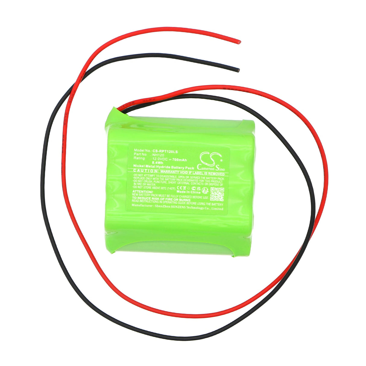 12.0V, Ni-MH, 700mAh, batterie d'éclairage de secours compatible avec Rp-technik, Nh120, 20109 Lex, 8.4Wh Éclairage de secours Cameron Sino Technology Limited
