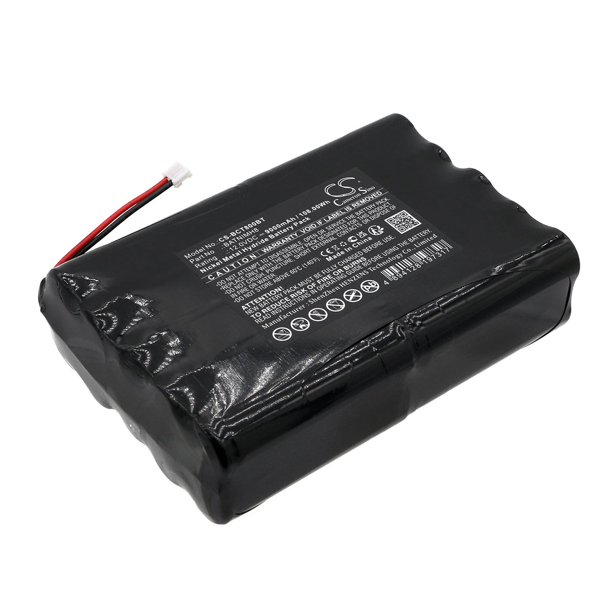 12.0v, Ni-mh, 9000mah, Alarm Battery Fits Daitem, 318-16d, 108.00wh Alarm System Cameron Sino Technology Limited (Dangerous Goods)