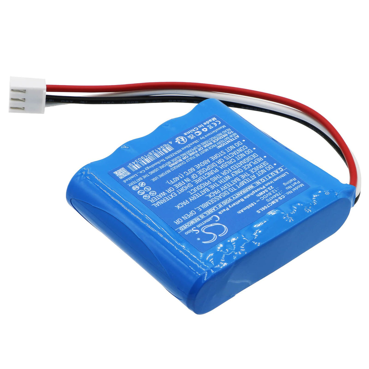 12,8V, LiFePO4, 1800mAh, batterie d'éclairage d'urgence compatible avec Dual-lite, 784h70, Dyn6i, 23,04Wh Éclairage d'urgence Cameron Sino Technology Limited