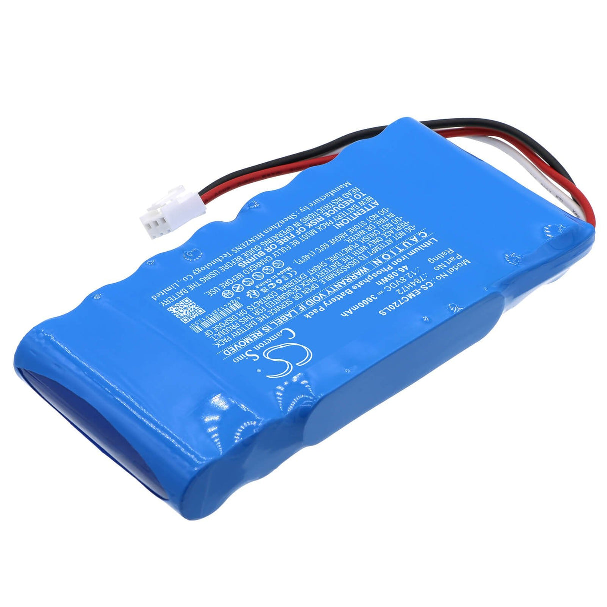 12.8V, LiFePO4, 3600mAh, Batterie d'éclairage d'urgence compatible avec Dual-lite, 784h72, Dyn12, Dyn12-06l, 46.08Wh Éclairage d'urgence Cameron Sino Technology Limited