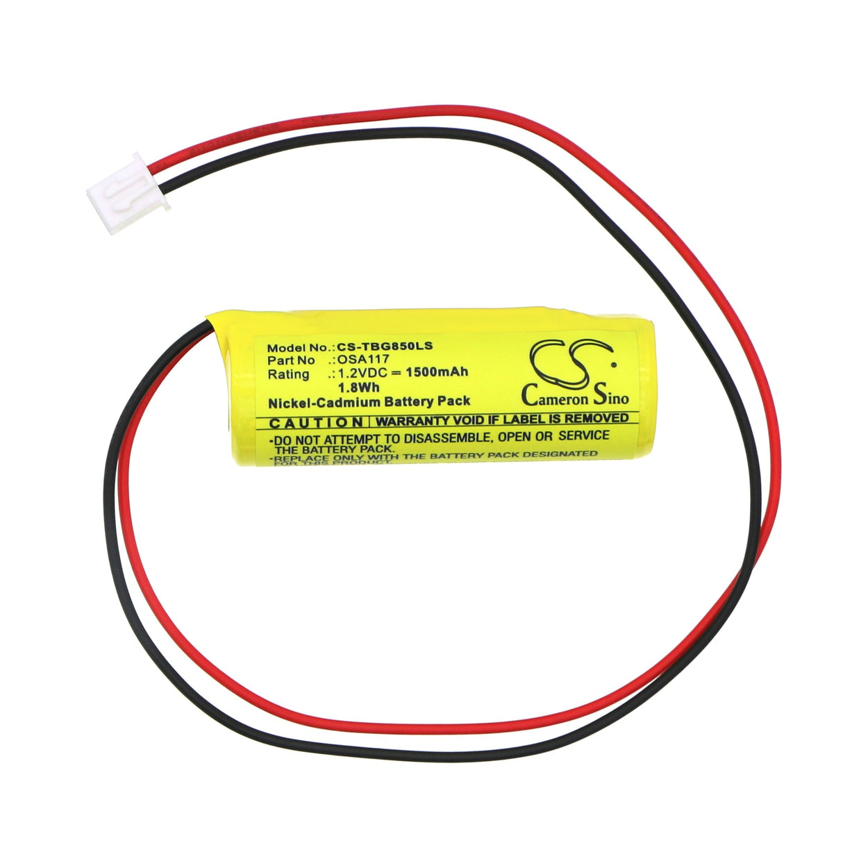 1.2V, Ni-CD, 1500mAh, Emergency Lighting battery fits Teig, T&b, 850.069, 12745, 12745, 1.8Wh Emergency Lighting Cameron Sino Technology Limited