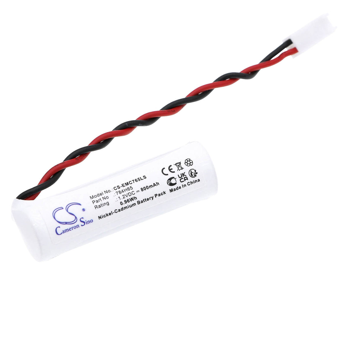 1.2V, Ni-CD, 800mAh, Emergency Lighting battery fits Dual-lite, 784h65, Eveugwe, Eveugwei, 0.96Wh Emergency Lighting Cameron Sino Technology Limited