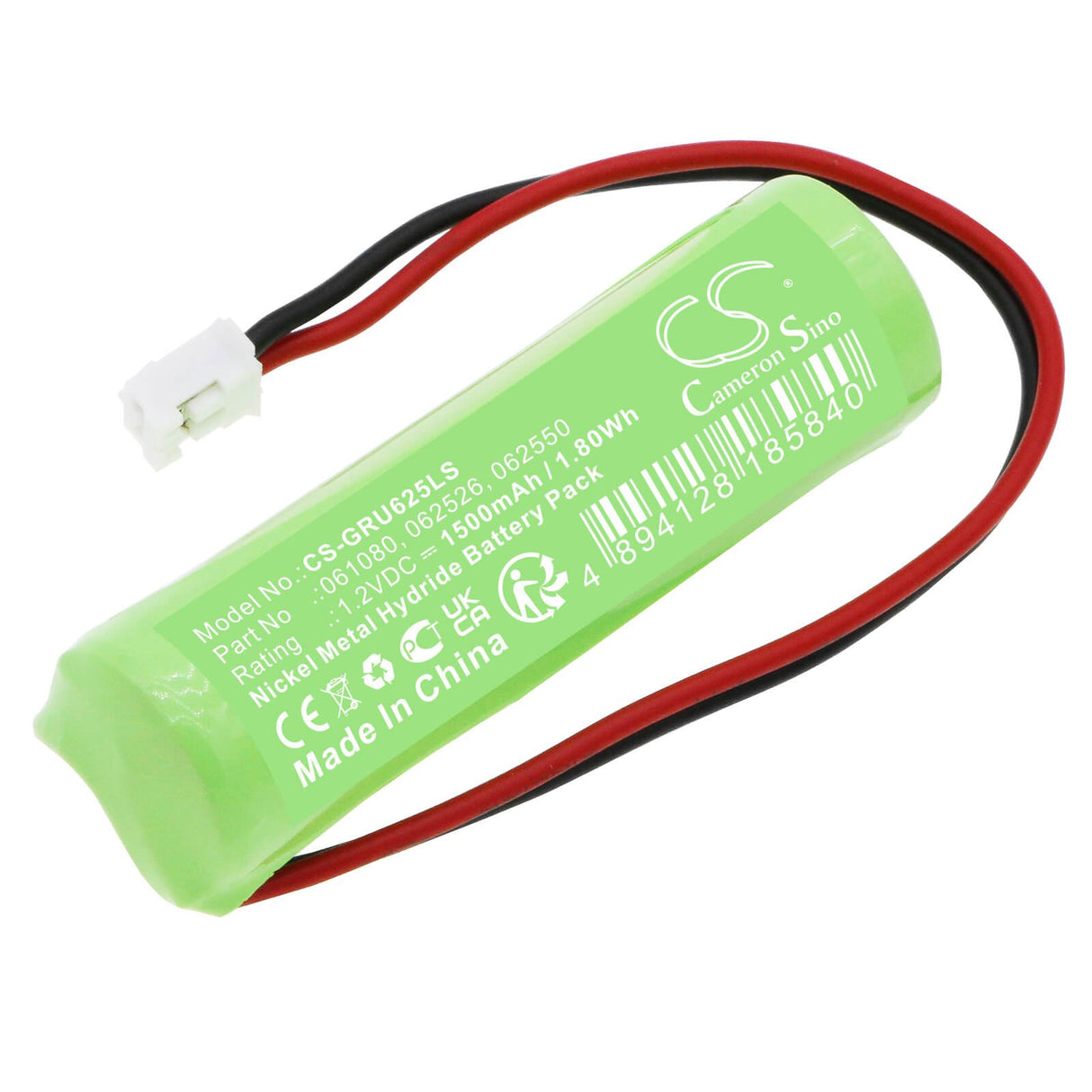 1.2V, Ni-MH, 1500mAh, Emergency Lighting battery fits Legrand, 0 610 80, 111 914, 111013, 1.80Wh Emergency Lighting Cameron Sino Technology Limited