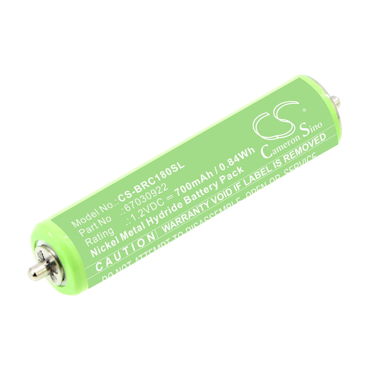 1.2V, Ni-MH, 700mAh, Shaver battery fits Braun, 1hr-aaauv, 1000, 10b, 0.84Wh Shaver Cameron Sino Technology Limited