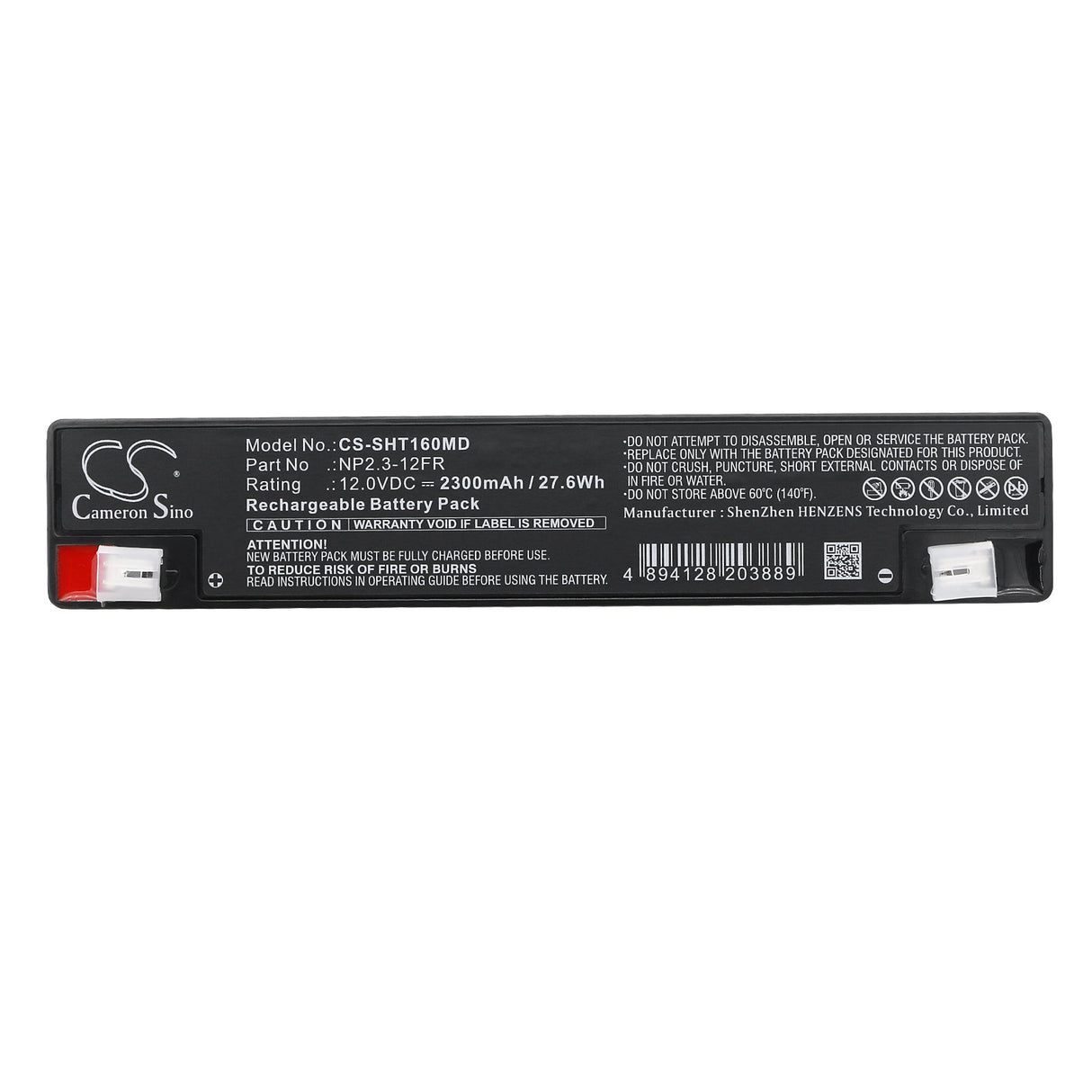 12v, Sealed Lead Acid, 2300mah, Medical battery Fits 4000 Plus Infusion Pump, 642-7, Omni Flo 4000, 27.60wh Medical Cameron Sino Technology Limited (Medical)