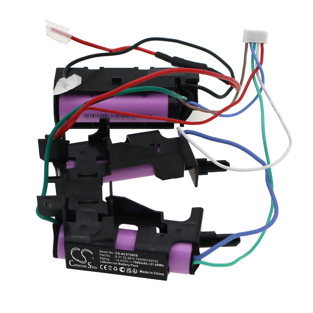 14.4V, Li-ion, 1500mAh, Vacuum battery fits Aeg, Electrolux, 900273788, 900273789, 900273795, 21.60Wh Vacuum Cameron Sino Technology Limited