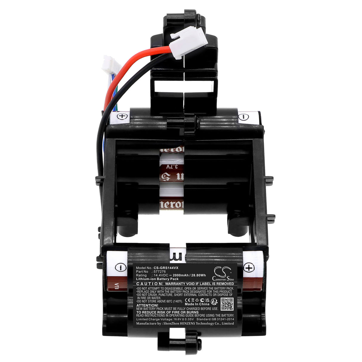 14.4V, Li-ion, 2000mAh, Vacuum battery fits Gorenje, Svc144fbk, Svc144fw, Vc2930, 28.80Wh Vacuum Cameron Sino Technology Limited