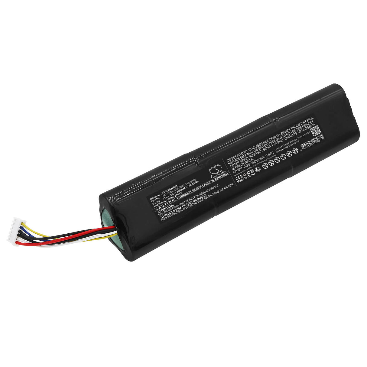 14.4V, Li-ion, 5200mAh, Vacuum battery fits Neato, 905-0596, 945-0356, 945-0373, 74.88Wh Vacuum Cameron Sino Technology Limited