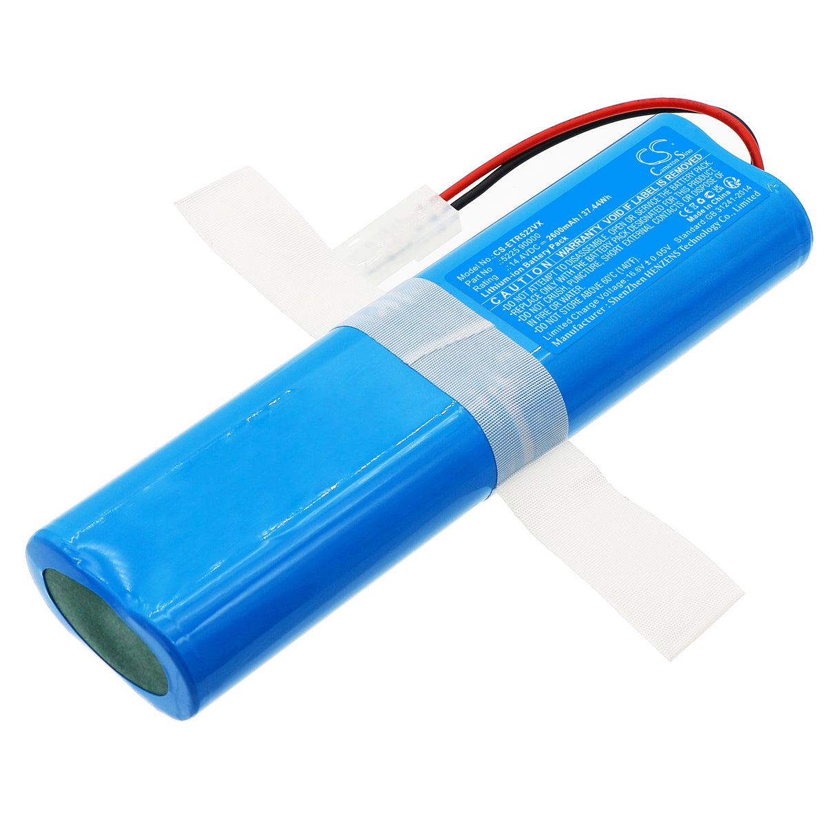 14.4v, Li-ion, 2600mah, Vacuum battery Fits 3225 Raggio Eco, 360 Robot Vacuum S6, 37.44wh Vacuum Cameron Sino Technology Limited