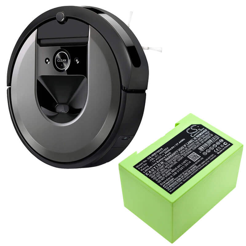14.4V, Li-ion, 2600mAh, Vacuum battery fits Irobot, 5150, 7150, 7550, 37.44Wh Vacuum Cameron Sino Technology Limited