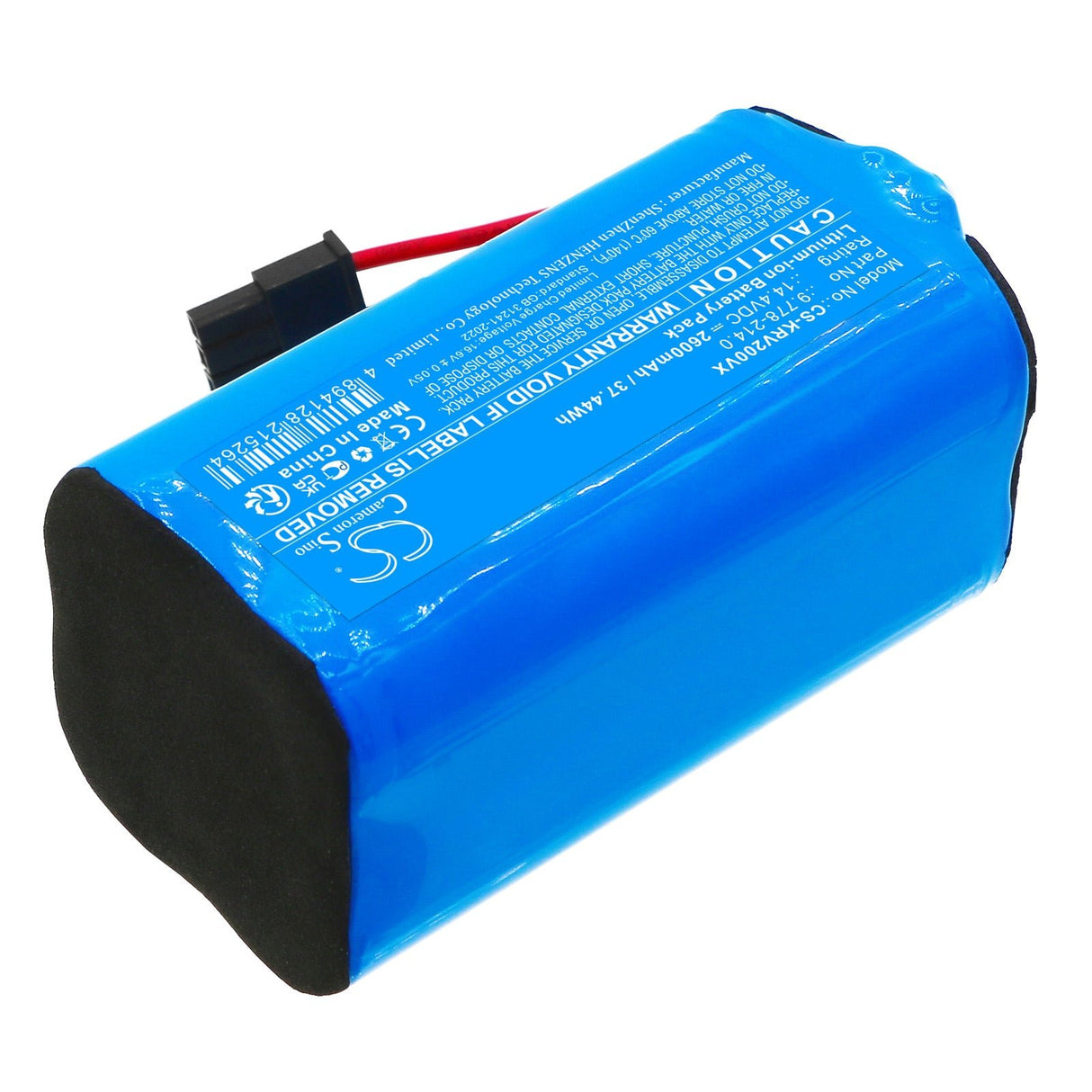 14.4V, Li-ion, 2600mAh, Vacuum battery fits Karcher, 9.778-214.0, Rcv 2, Rcv 3, 37.44Wh Vacuum Cameron Sino Technology Limited