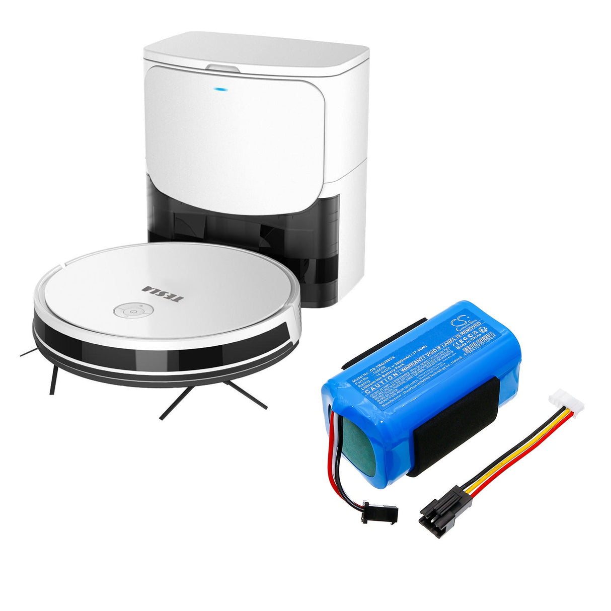 14.4V, Li-ion, 2600mAh, Vacuum battery fits Tesla, Iq100, Iq300, 37.44Wh Vacuum Cameron Sino Technology Limited